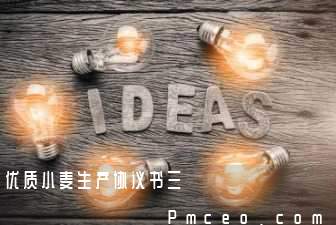 优质小麦生产协议书三